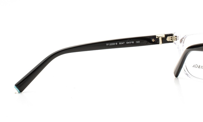 Tiffany Eyeglasses TF2233B 8047 Glasses Clear Gold T Logo Crystals 54mm w/case gallery