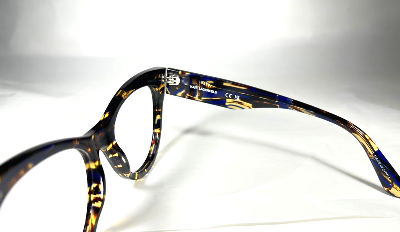 Karl Lagerfeld KL6065 430 Eyeglasses Frame 6065 Tortoise Yellow Blue 53-18-140 gallery