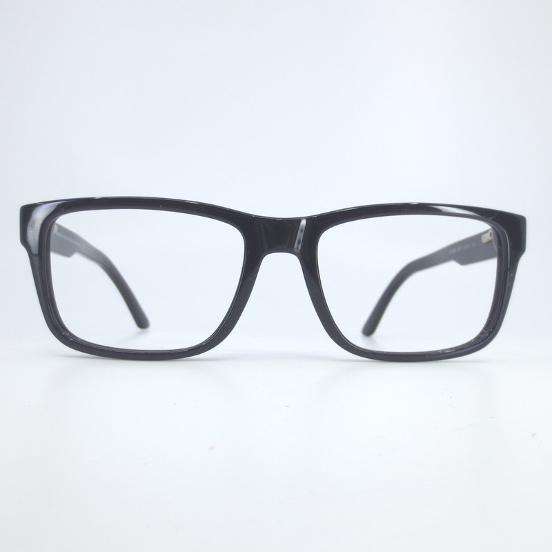 Armani Exchange AX3016 8177 Black Rectangular Eyeglasses Frames 53-17-145 Mens gallery