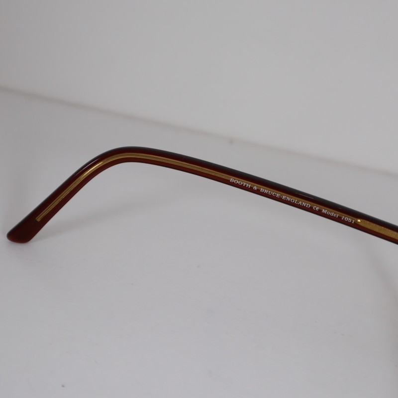 Vintage BOOTH & BRUCE ENGLAND Model 1051 Cola Sunshine Eyeglasses Frames gallery