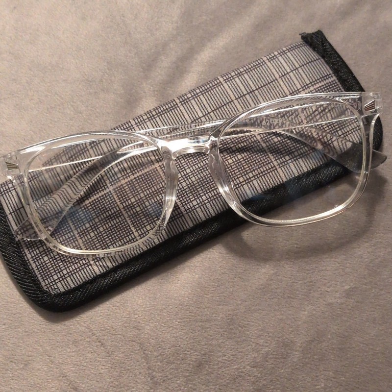 Clear Plastic Full Rim Unisex Eyeglass Frames 52-20-141 Solid
