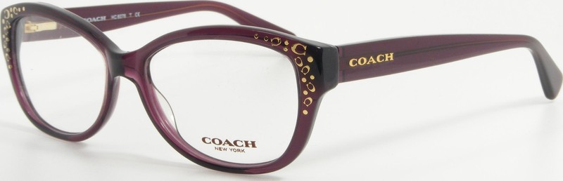 COACH HC 6076 5043 Purple / Gold Acetate Eyeglasses Glasses Frame 53-15-135 New gallery