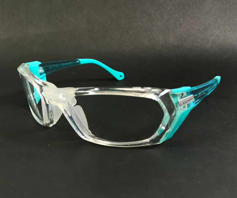 Rec Specs Athletic Goggle Frames PANTON #125 Clear Blue Full Rim 60-21-125