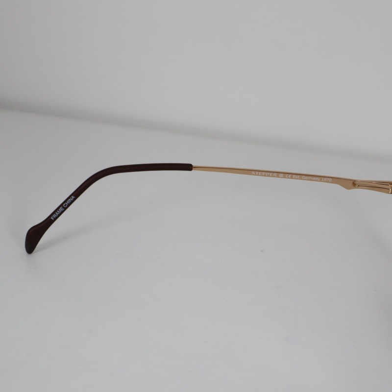 Stepper SI-50155 F082 Gold Half Rim Titanium Eyeglasses Frames 52-16-130mm gallery