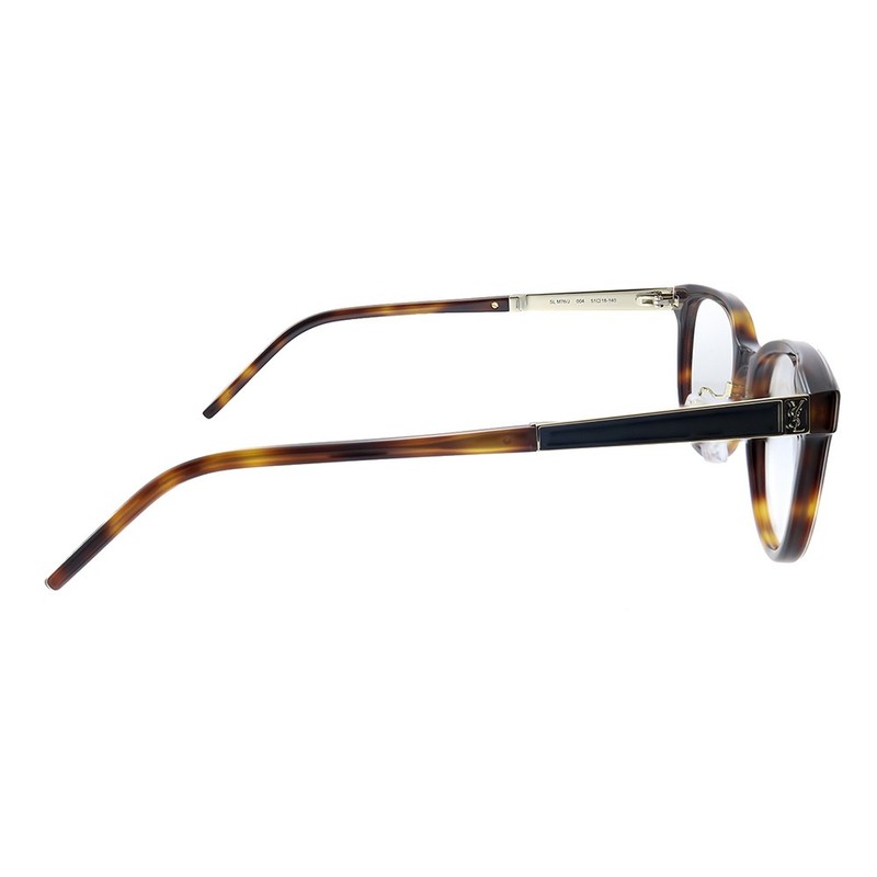 New Saint Laurent SL M76/J 004 Havana Plastic Rectangle Eyeglasses 51mm gallery