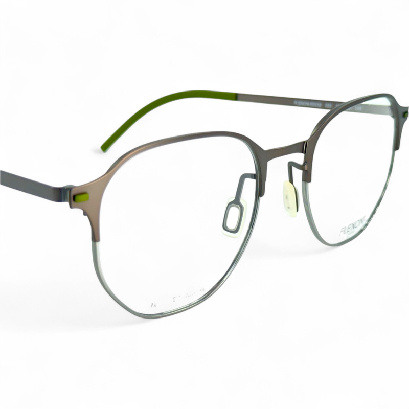 Flexon B2032 Mens Metal Eyeglass Frame 033 Gunmetal 52-20 Flexible Titanium gallery