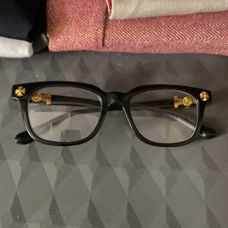 Chrome heart blue light glasses