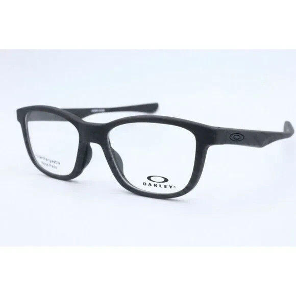 New Oakley Cross Step OX 8106-0350 Square Woodgrain Eyeglasses Lenses 50mm