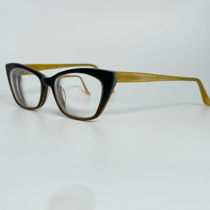 MIYAGI CE 2591 Myst Col 1 Cat Eye Eyeglasses 52 16 140 Black Gold 21171 gallery