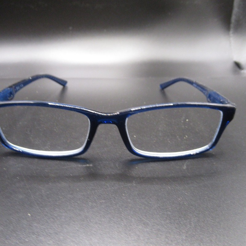 BKLYN Eyeglass Frames Windsor Blue Full Rim Rectangle 54-17-138 +2.50 Lenses gallery