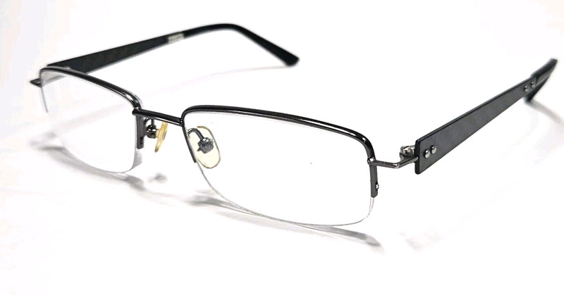WIRED 6024 GUNMETAL CARBON 51/18/140 HALF RIMLESS EYEGLASSES