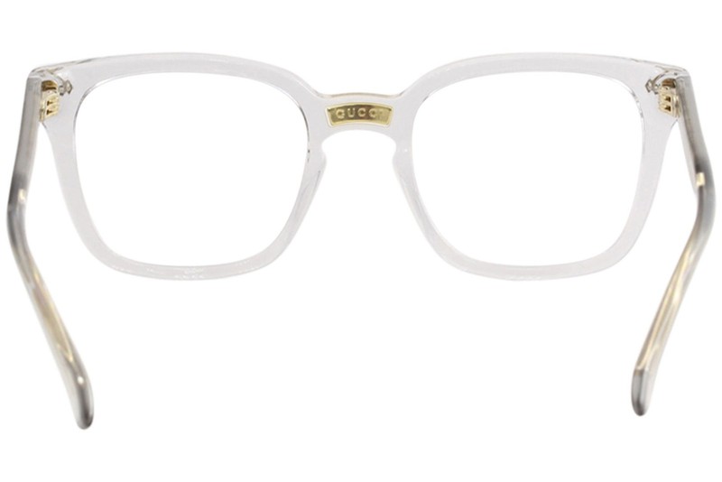 Gucci Men's Eyeglasses Frame GG0184O 005 Grey Transparent Optical Frame 50mm gallery