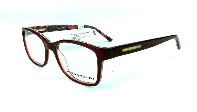 Hard Candy Women’s Eyeglass Red Pattern HC28 Frames