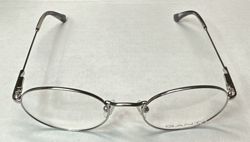 GANT GA 3187 010 Silver Round Metal Optical Eyeglasses Frame 51-19-140 RX