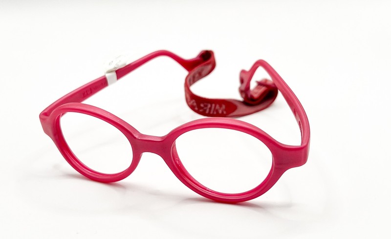 NEW MIRAFLEX BABY LUX PINK AUTHENTIC EYEGLASSES 38-17