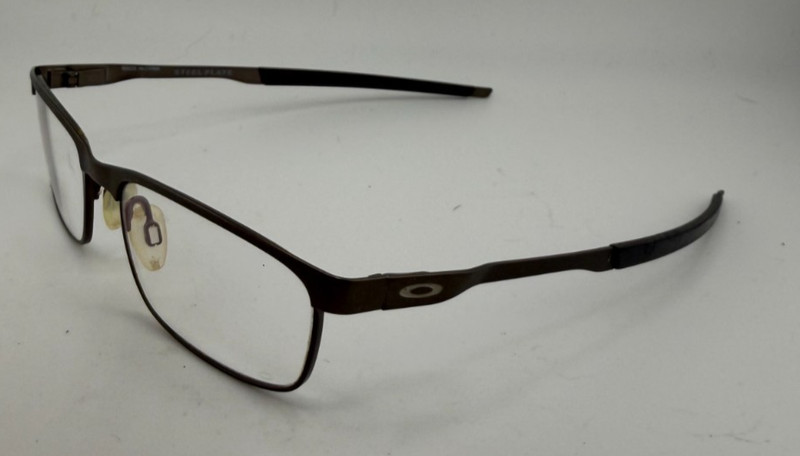 OAKLEY EYEGLASSES FRAMES ONLY OX3222-0256 STEEL PLATE BLACK FULL RIM 56-18-141