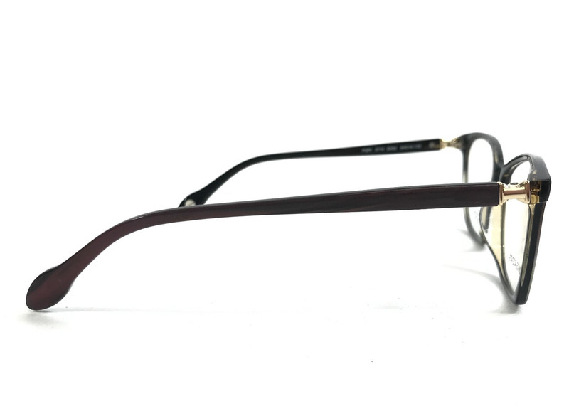 FYSH Eyeglasses Frames 3714 S402 Striped Brown Cat Eye Full Rim 54-16-135 gallery