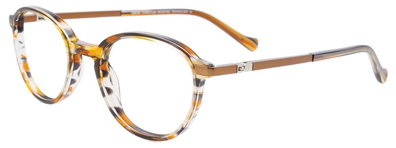 TAKUMI TK1136 Eyeglasses Eye Glasses 010 Brown & Amber & Crystal Marbled Authent