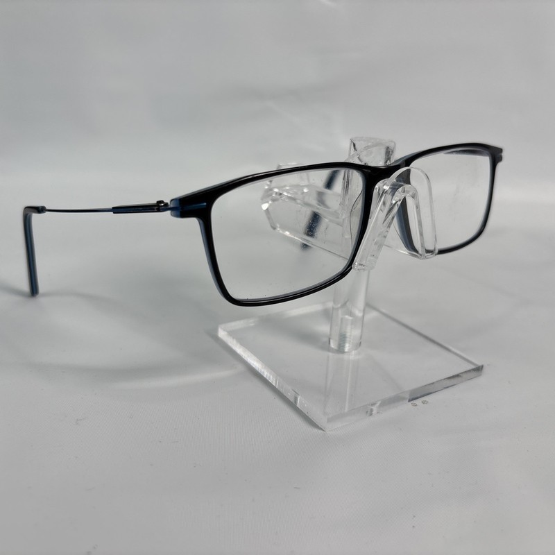 Bulova Eyeglasses, (Frames Only), Boulder, 54-17-140, Plastic, Black/Blue