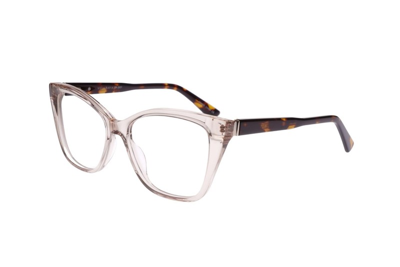 New Villa Ravia Eyewear RV-2631 Crystal Champagne Eyeglasses 53/16/140