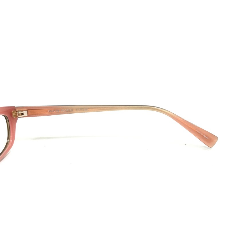 Oliver Peoples Eyeglasses Frames Marceau OTPI Brown Horn Pink Cat Eye 51-18-138 gallery