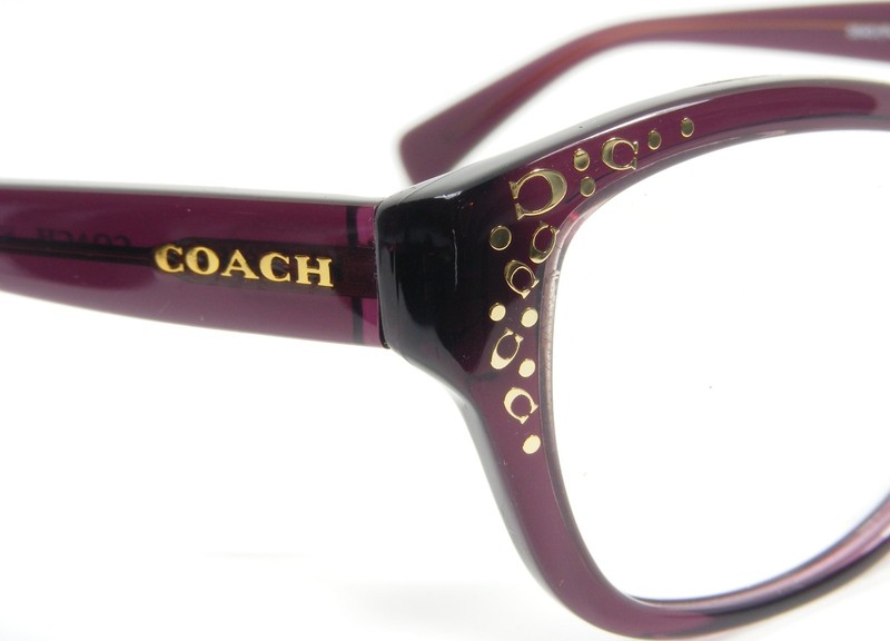 COACH HC 6076 5043 Purple / Gold Acetate Eyeglasses Glasses Frame 53-15-135 New gallery