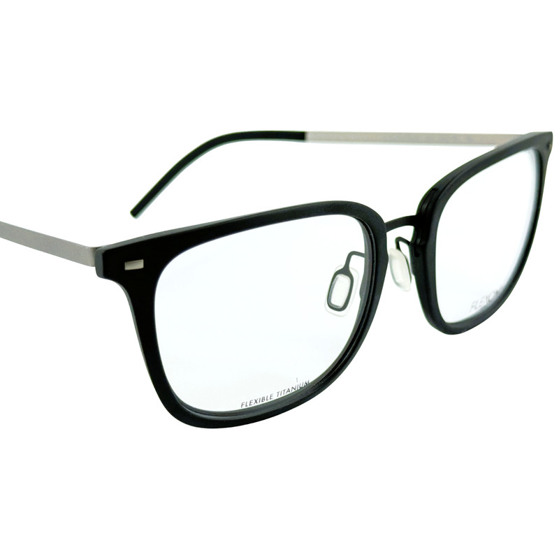 Flexon B2020 Mens Plastic Eyeglass Frame 001 Black 55-20 Flexible Titanium gallery