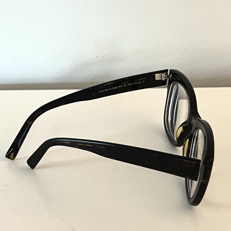 Warby Parker Tatum M283 Cognac Tortoise Eyeglasses Frames 50-19 Exc Cond gallery