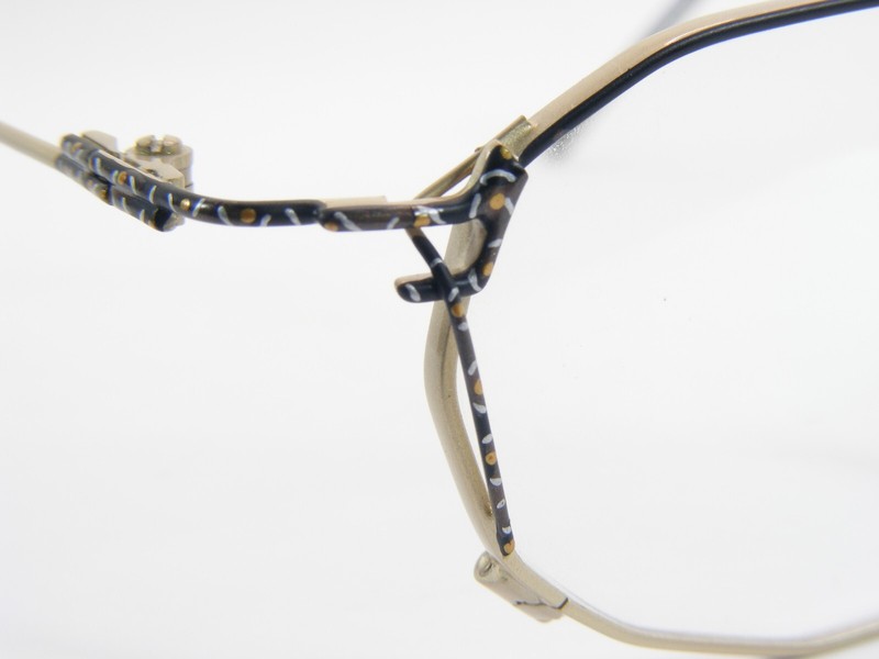 Vintage Augentraum 753 02 Pale Gold /Black /Other UNIQUE EYEGLASSES 46-19-140mm gallery