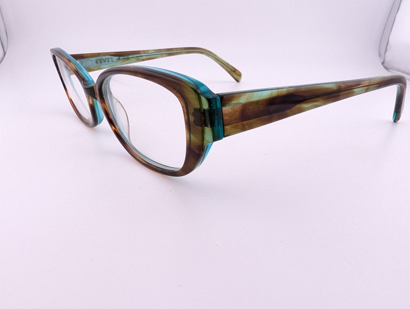 Bevel Eyeglasses, Frames Only, 3596 Match BM, 50-17-..., Plastic, Japan gallery
