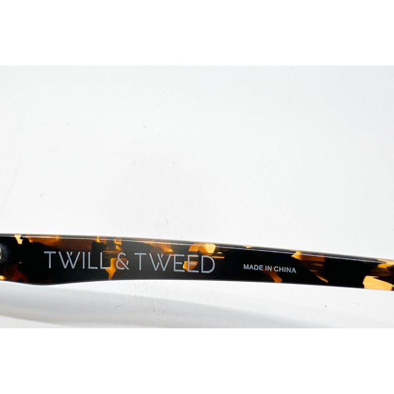 Twill & Tweed Eyeglass Frames Unisex Tortoise TW 2003 Full Rim 50-17-140 gallery