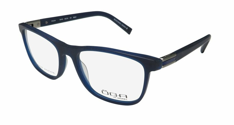 OGA Morel 8314O Blue BB031 Plastic Optical Eyeglasses Frame 54-18-140 France RX
