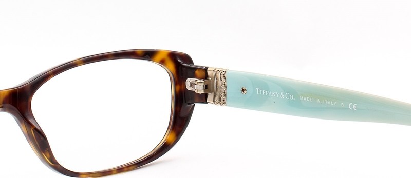 Tiffany Eyeglasses TF 2076B 8134 Glasses Brown Tortoise Pale Gold 53mm No Case gallery