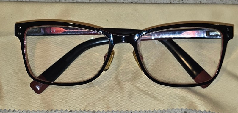 FURLA ZIZI Eyeglasses Frame VU4302K 53-17-135 08AM Black Polish/Red Fade