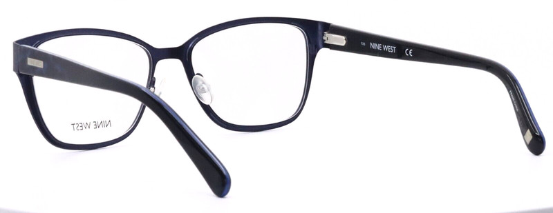 Nine West NW1059 434 Navy W-Cheetah Womens Cat Eye Eyeglasses 52-16-135 B:40 gallery