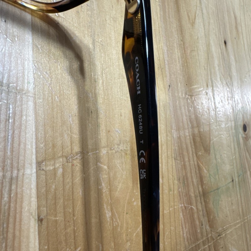 Coach HC6248U Jade Pearl Tortoise Eyeglass Frames 54-16-140 Demo Lenses And Case gallery