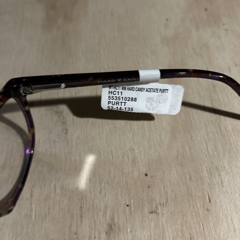 Hard Candy HC11 Purtt Womens Purple Full Rim Eyeglasse 52-14-135 Frames Only gallery