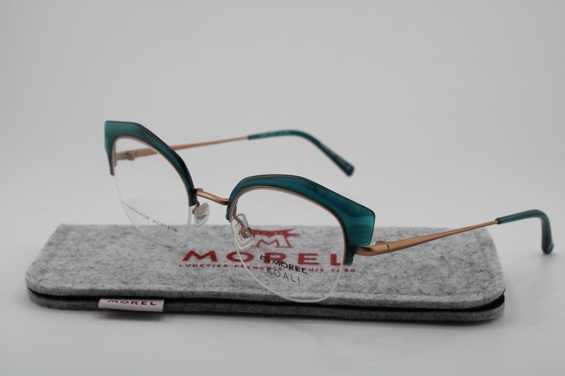 NEW MOREL KOALI 20070K VM19 CLEAR BLUE BRONZE AUTHENTIC EYEGLASSES 48-21