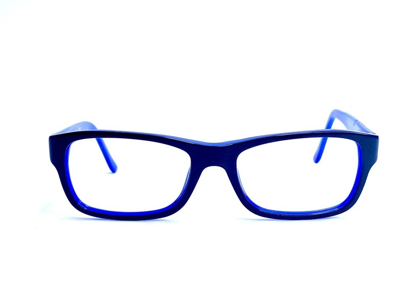 RayBan Black Blue Rectangular Eyeglasses Flexible Temple RB 5268 5179 52 17 135