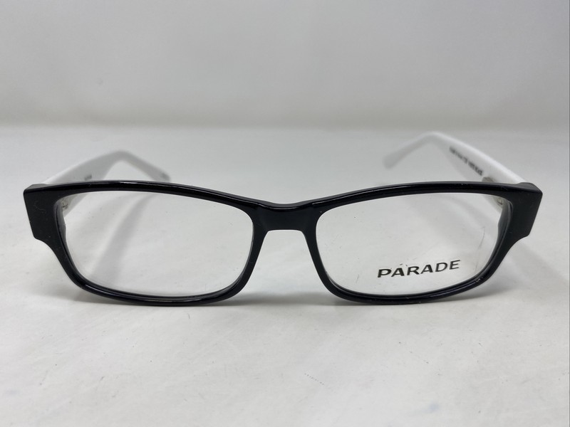 Parade Eyewear Q-Series 1728 White/Black 51-17-140 Eyeglasses Frame J870