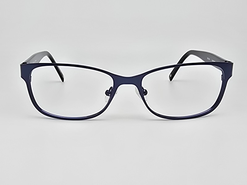 Bulova Clearwater Saphire Blue Rhinestone Eyeglasses Frame w/ Flexhinge and Case gallery