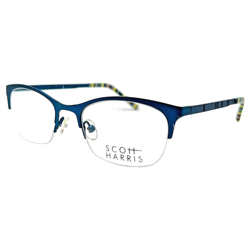 SCOTT HARRIS – SH600 C1 48/18/135 – CAPRI BLUE – NEW Authentic WOMEN EYEGLASSES