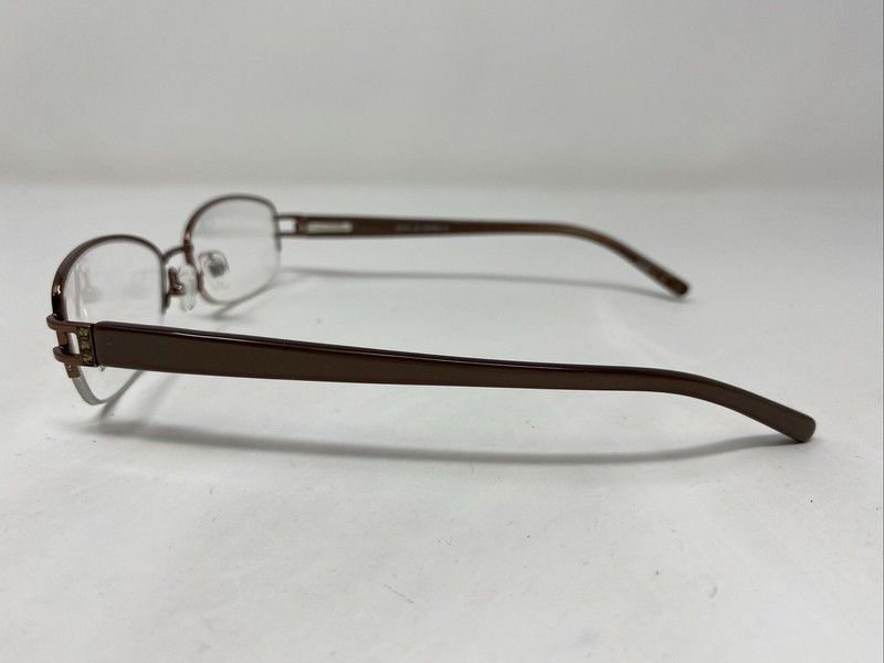 Bellissima BL 619 COPPER 52-16-135 Brown Metal Half Rim Eyeglasses Frame OH88 gallery