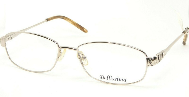 NEW W/ TAG BELLISSIMO BL 629 LIGHT GOLD EYEGLASSES GLASSES FRAME BL629 53-16-135