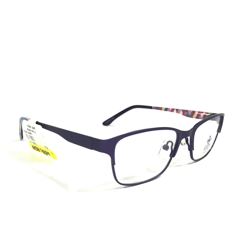 Indi KG 7003 PU Kids Eyeglasses Frames Purple Cat Eye Full Rim 47-15-125 gallery