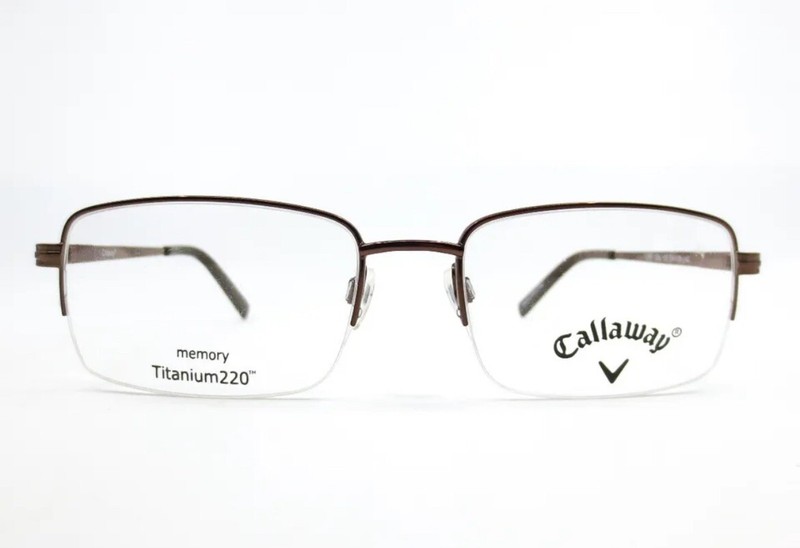New CALLAWAY C05 Col.10 Brown Memory Titanium220 Eyeglasses 54/18/140