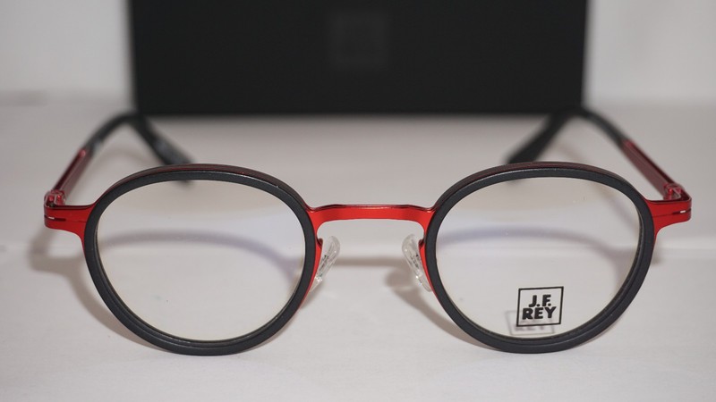 J.F. Rey Eyeglasses Round Matte Black JF2677 0330 43 24 144