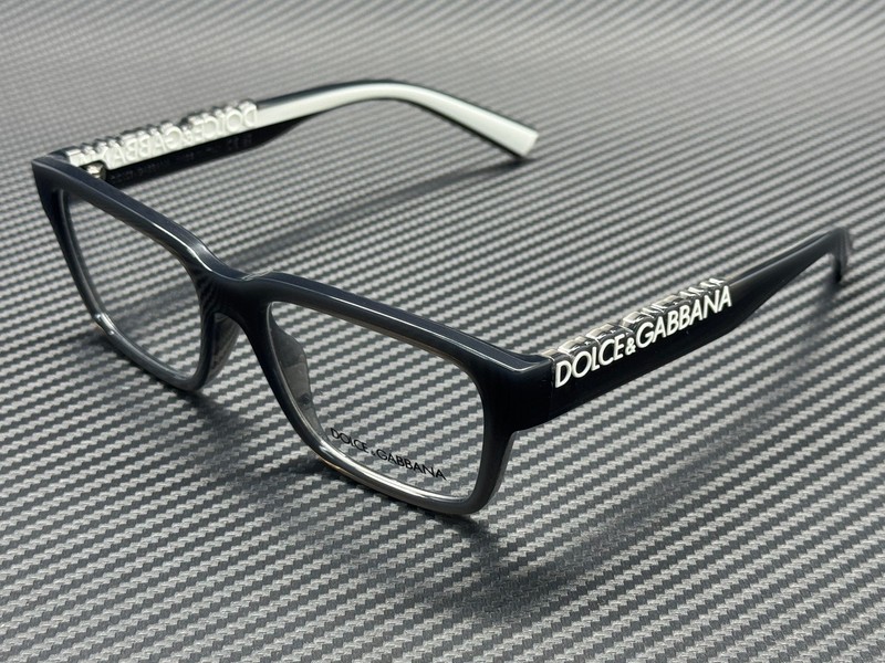 DOLCE & GABBANA DG5112 3160 Transparent Dark Grey Unisex 55 mm Eyeglasses