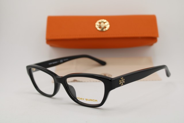 NEW TORY BURCH TY 2114U 1709 POLISHED BLACK GOLD AUTHENTIC EYEGLASSES 49-16