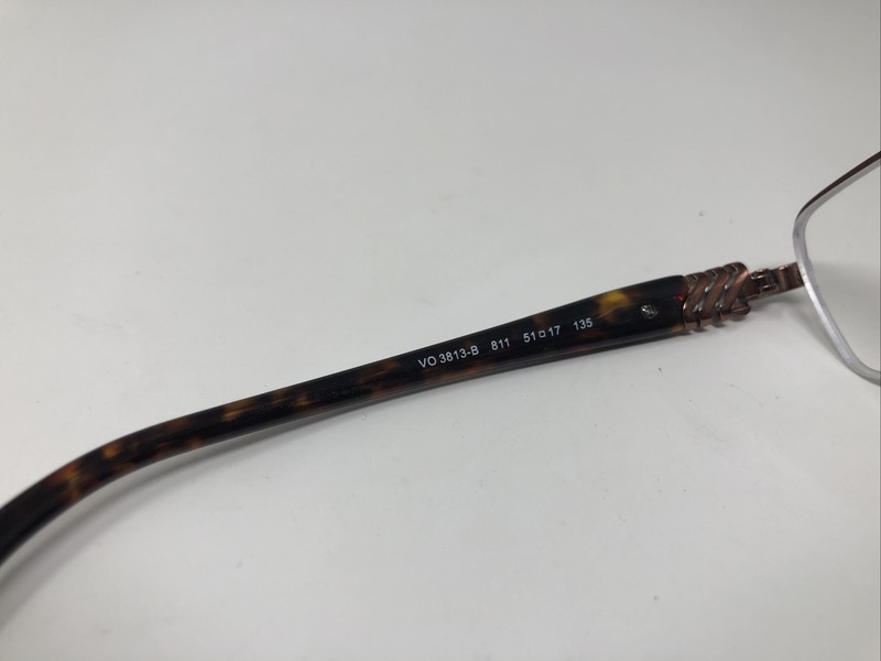 VOGUE EYEGLASSES FRAME VO 3813-B 811 51-17-135 HALF RIM TORTOISE BRONZE IF16 gallery